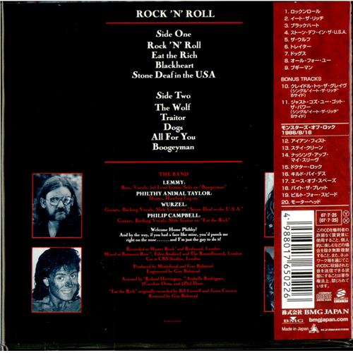Motorhead Rock 'n' Roll Japanese CD album (CDLP) (405384)